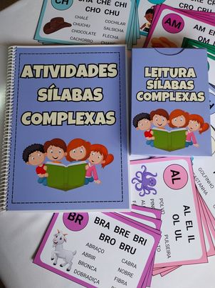 Kit silábico – Sílabas Complexas – Recursos Pedagogicos- Andréia Costa