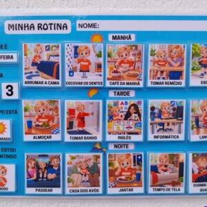 Rotina Visual Infantil – Menino Loiro – PDF para Imprimir - (Tamanho A4)