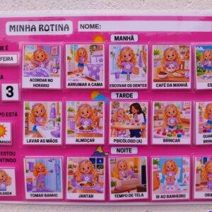 Rotina Visual Infantil – Menina Loira – PDF para Imprimir - (Tamanho A4)